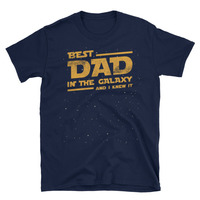 Best Dad in The Galaxy Unisex T-Shirt - Thumbnail 1