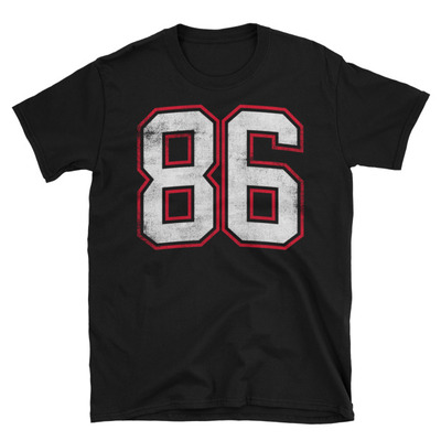 Number eighty six 86 unisex t-shirt