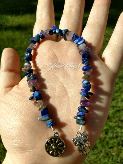 Amethyst and Lapis Lazuli Athena Prayer Beads