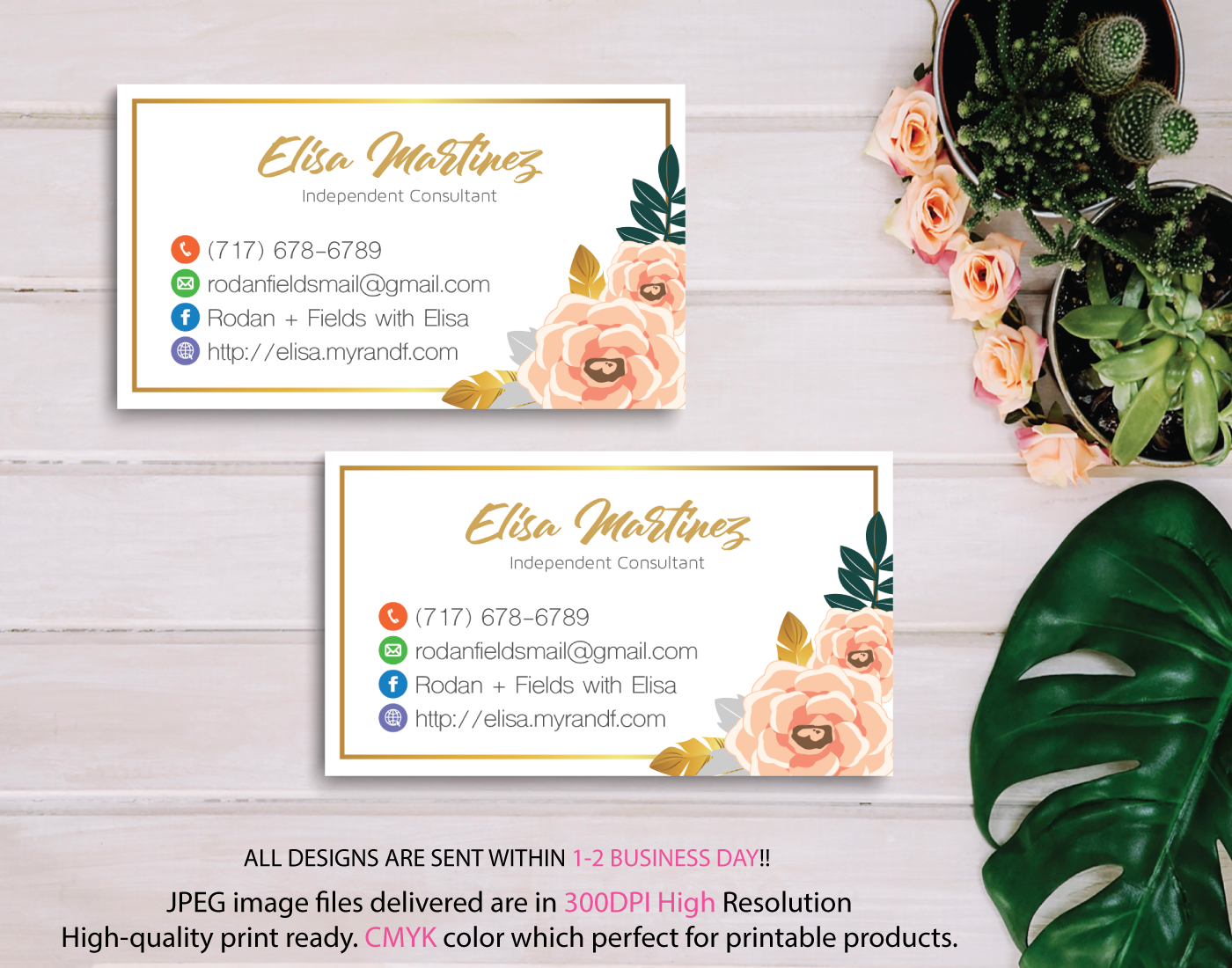 Rodan and Fields Business Cards, Rodan and Fields Digital ...