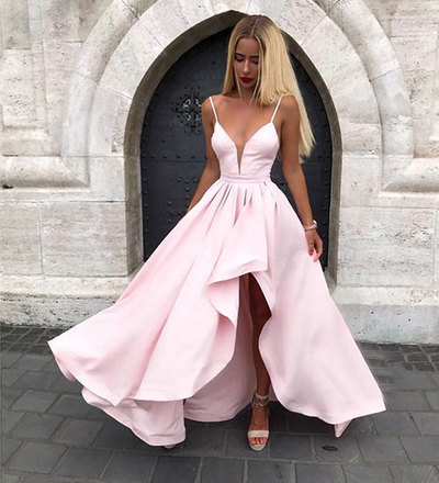 pink formal dress