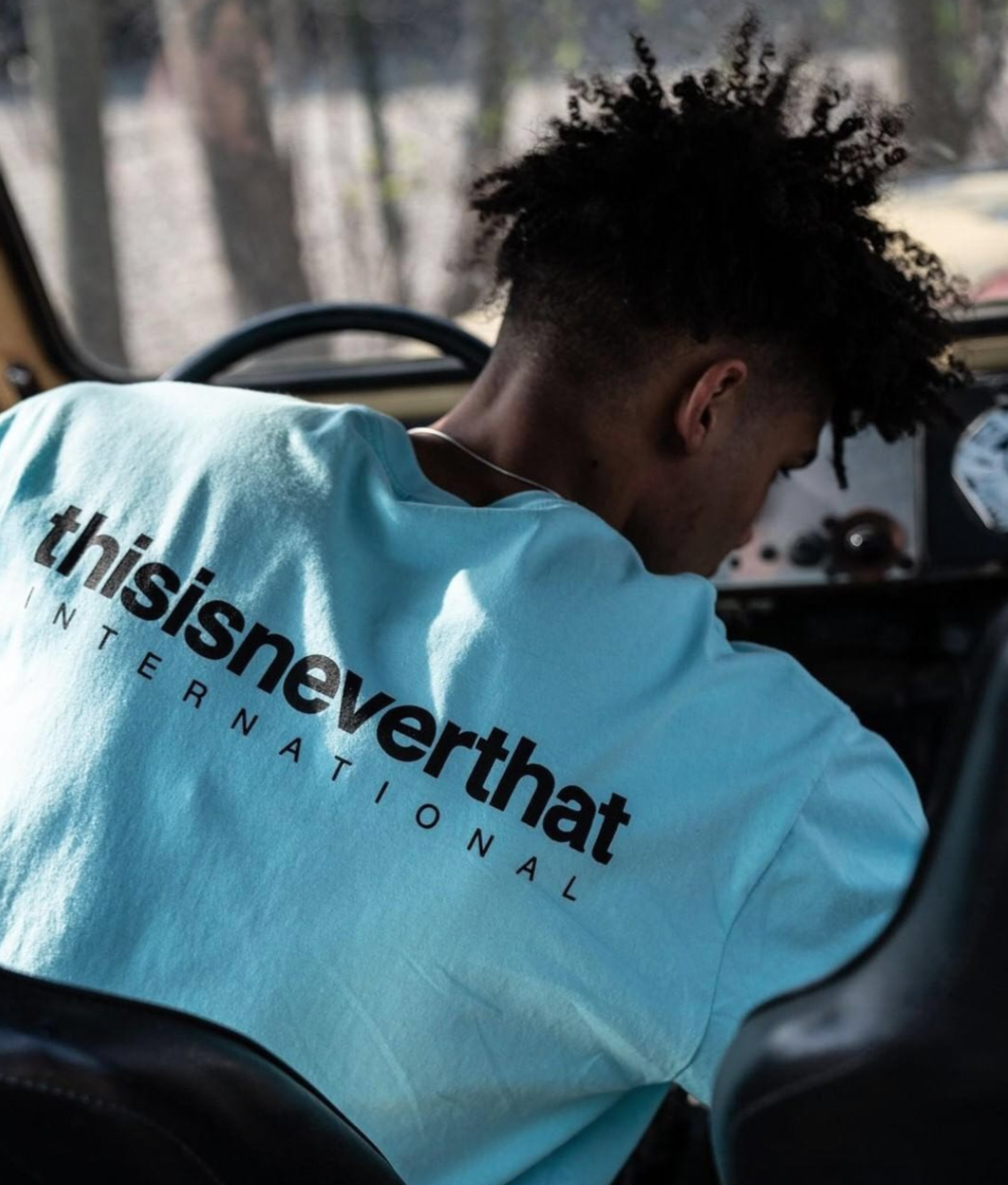 ★thisisneverthat★ Yellow Cat Tee Sky Blue TN251TTSST31SKB MUSINSA | thisisneverthat® Yellow Cat Tee Sky Blue