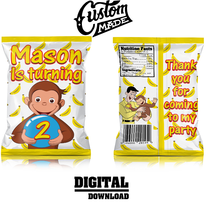 Curious George Chip Bag Curious George Chip Bags Curious George 