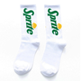 SPRITE SOCKS SET ( 2 PAIRS -GREEN + WHITE )-1
